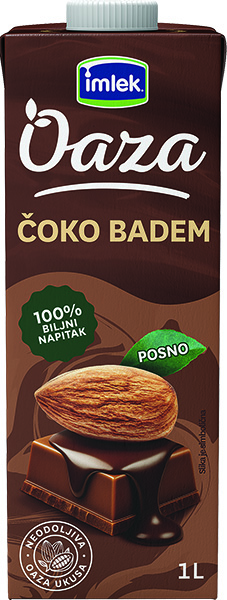 Imlek Oaza čoko napitak badem 1 l