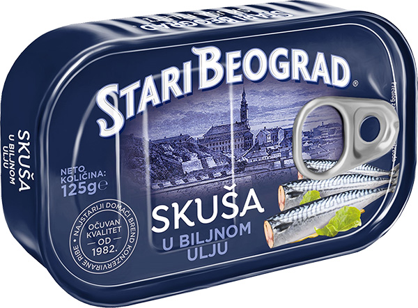 Stari Beograd skuša u biljnom ulju 125 g
